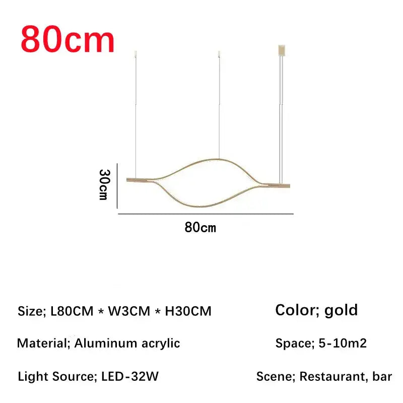 Modern minimalist white & bronze lip shaped chandelier living room