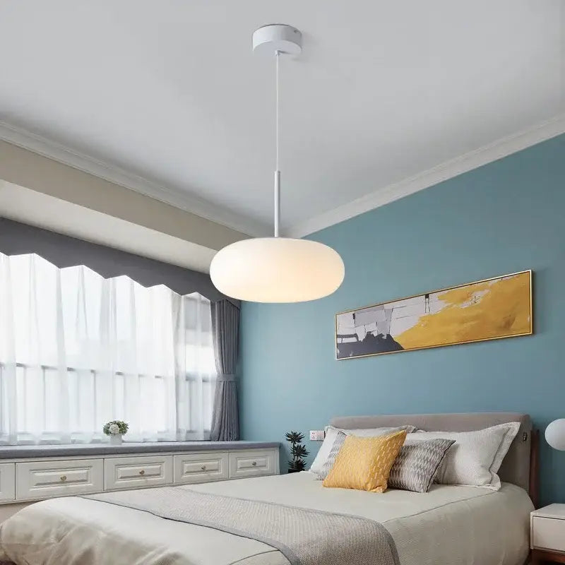 Modern minimalist white ceiling pendant lamp for kitchen bedroom