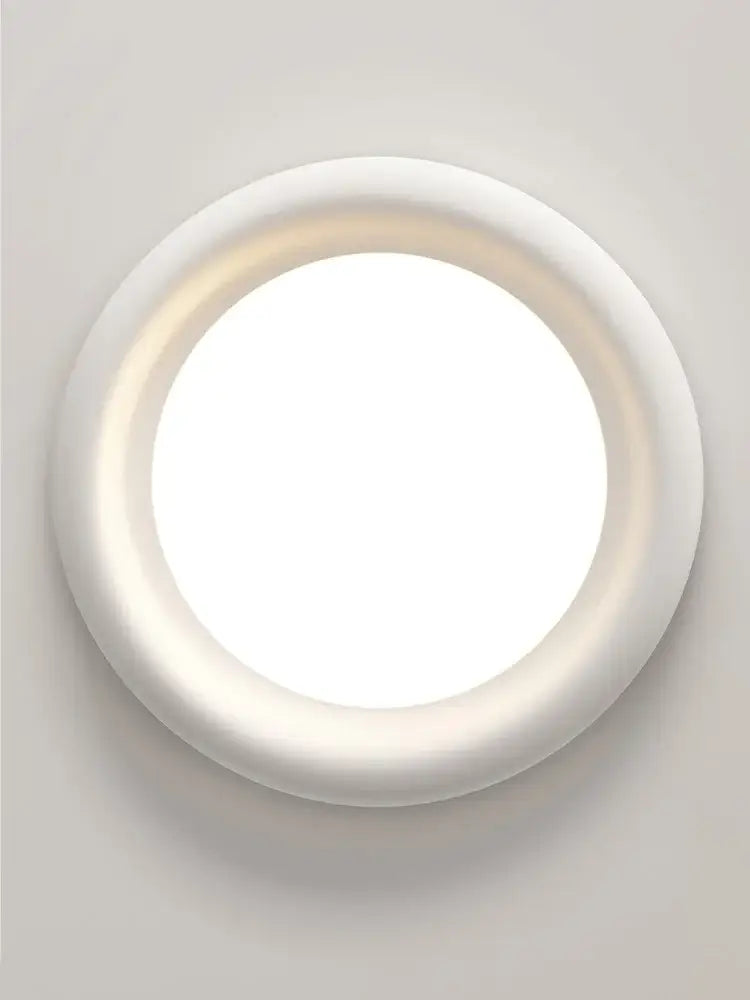 Modern minimalist white cream led ceiling lamp for bedroom