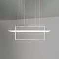 Modern minimalist white led rectangular pendant light kitchen x10 x12