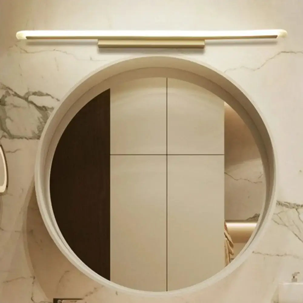 Modern minimalist white led vanity light fixture bathroom sconce