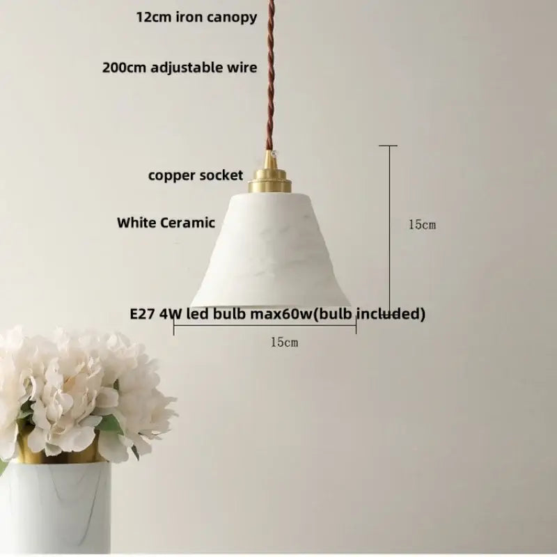 Modern moon ceramic led pendant lamp for dining room