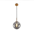 Modern multi color glass ball pendant lamp dining room set