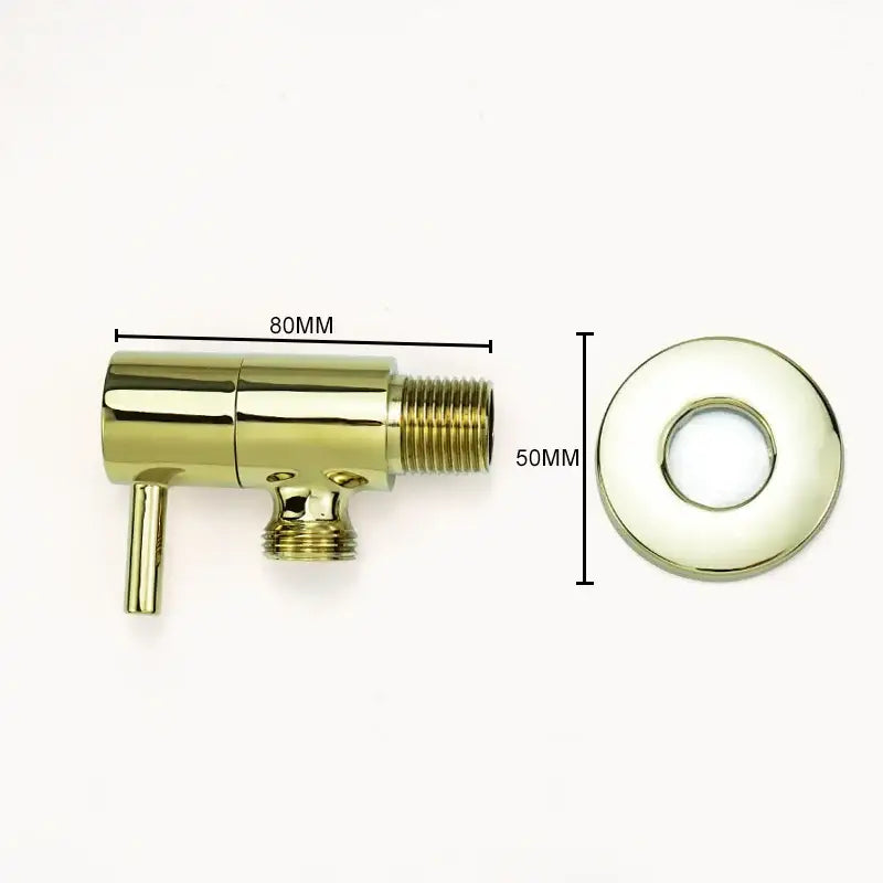 Modern multi finish decorbites brass triangle valve bathroom faucet