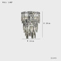 Modern multi tiered crystal ceiling chandelier living room light