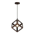 Modern multicolor geometric cube pendant lights set kitchen decor