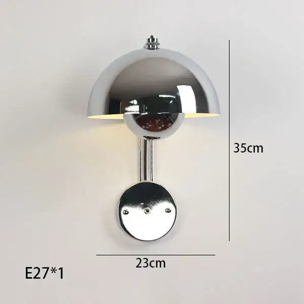 Modern mushroom colorful led bedside wall lamp for bedroom