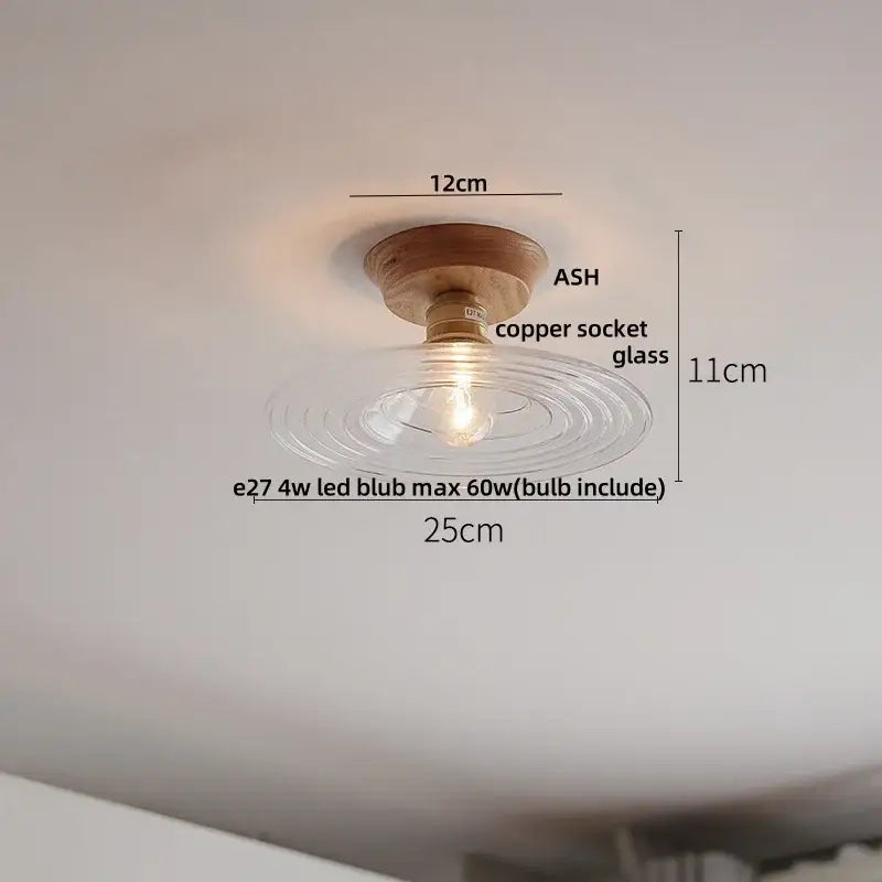 Modern nordic black & brass decorbites clear glass led ceiling lamp kitchen
