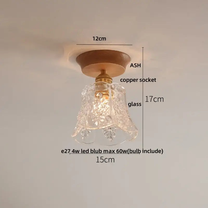 Modern nordic black & brass decorbites clear glass led ceiling lamp kitchen