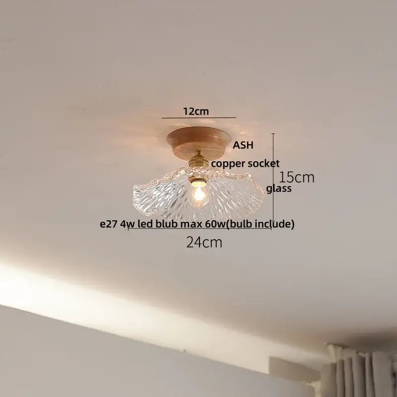 Modern nordic black & brass decorbites clear glass led ceiling lamp kitchen