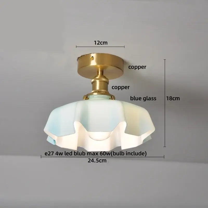 Modern nordic black & brass decorbites clear glass led ceiling lamp kitchen