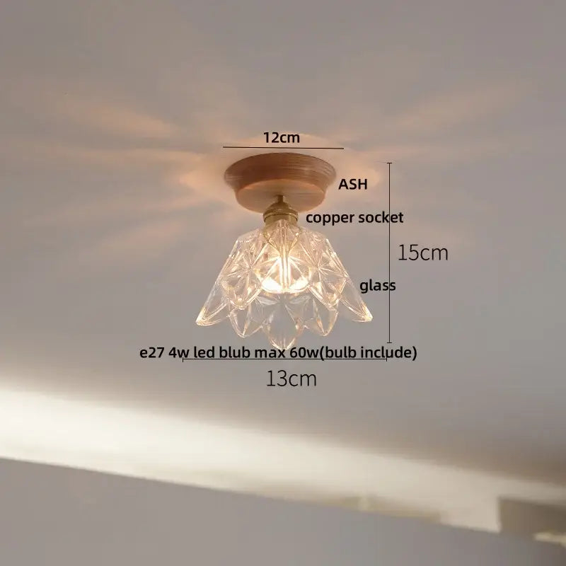 Modern nordic black & brass decorbites clear glass led ceiling lamp kitchen