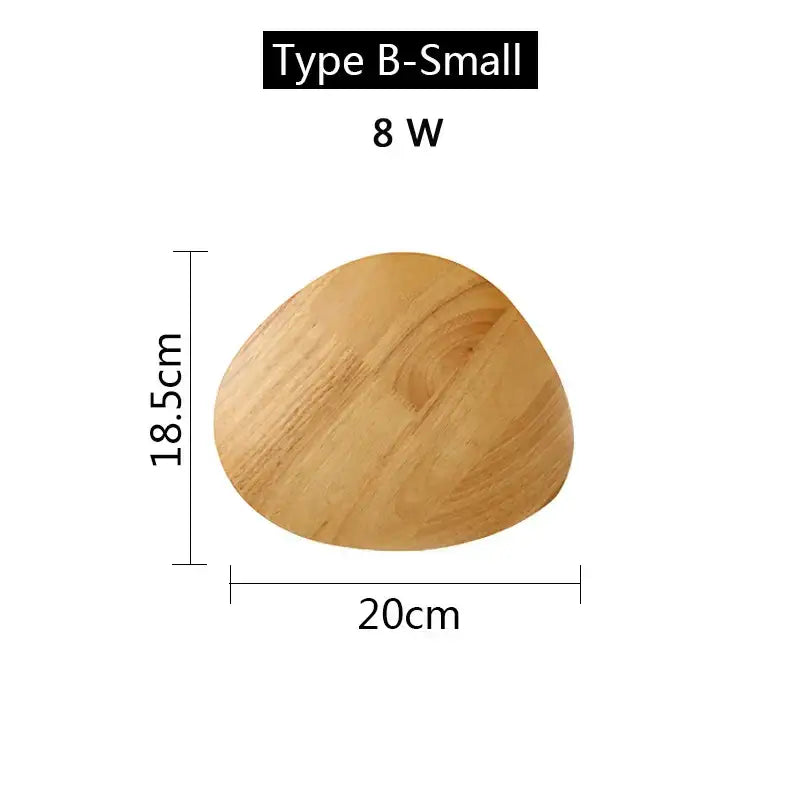 Modern nordic natural wood led wooden wall lamp bedroom sconces