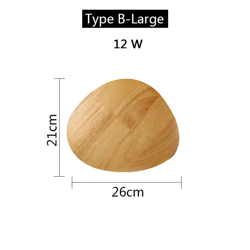 Modern nordic natural wood led wooden wall lamp bedroom sconces