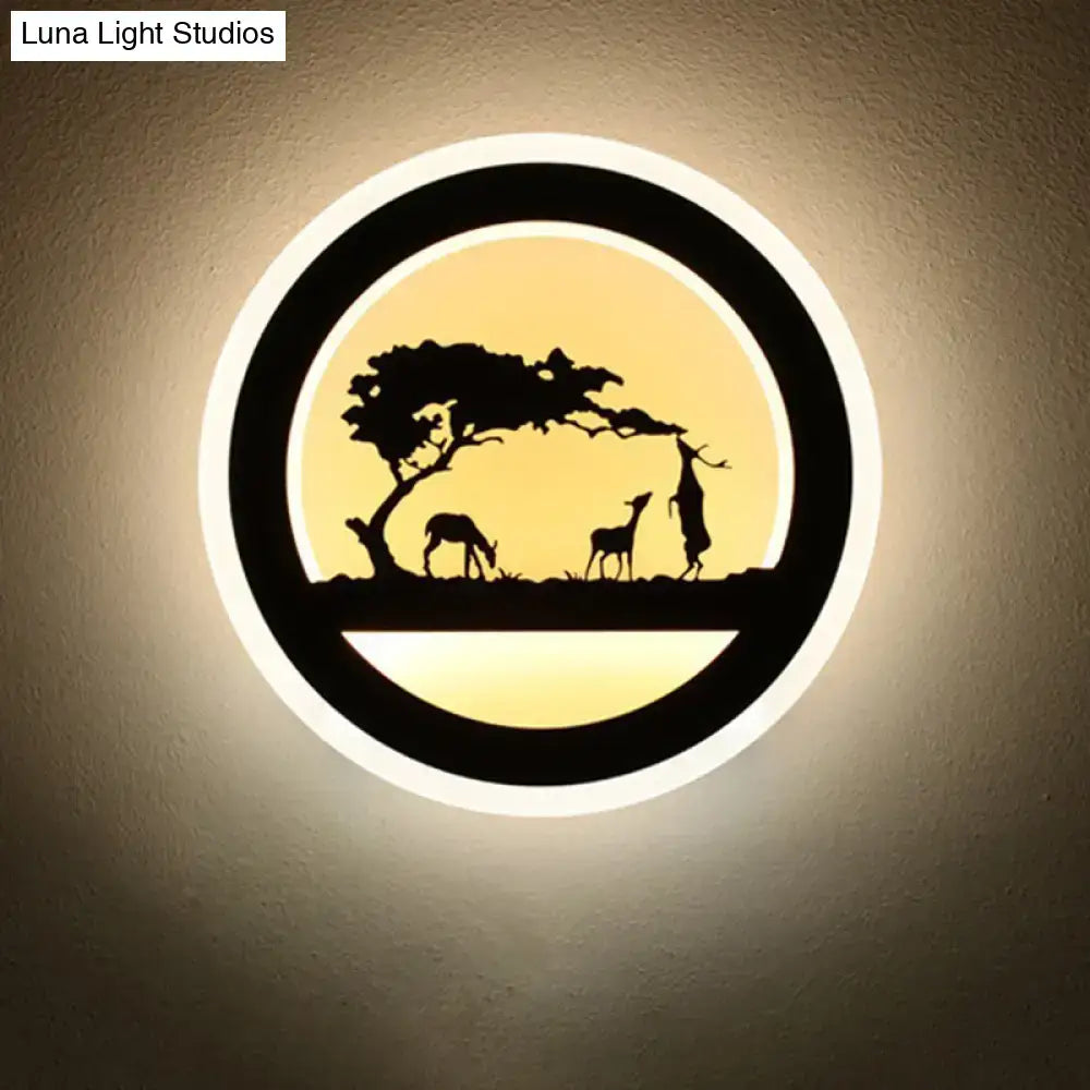Modern nordic wall light with shelf – bedroom led bulb included