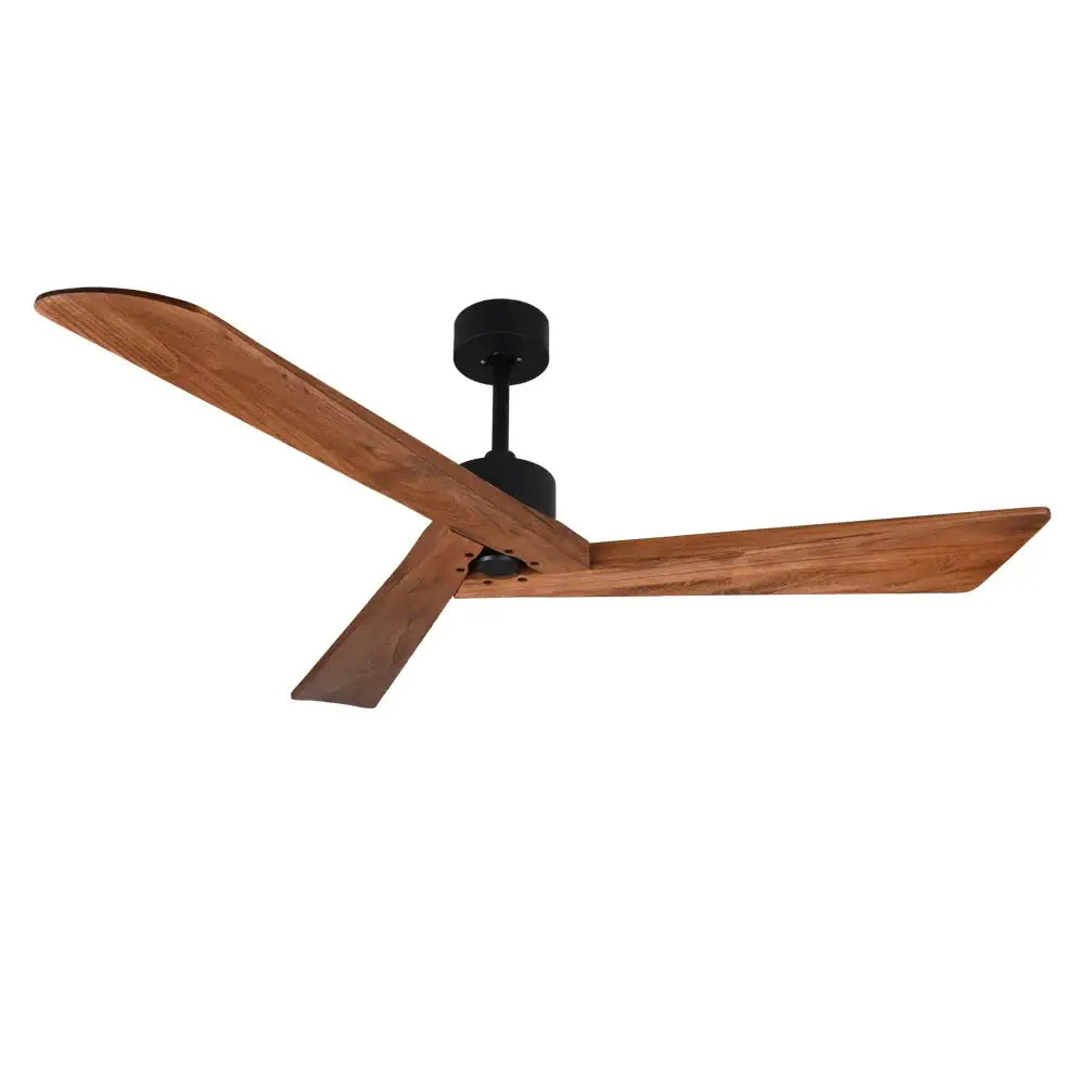Modern off white 60" wood ceiling fan living room remote control