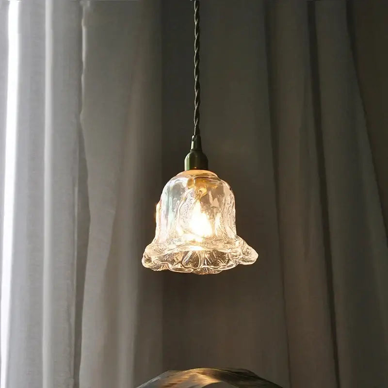 Modern olive green and copper glass led pendant lamp kitchen