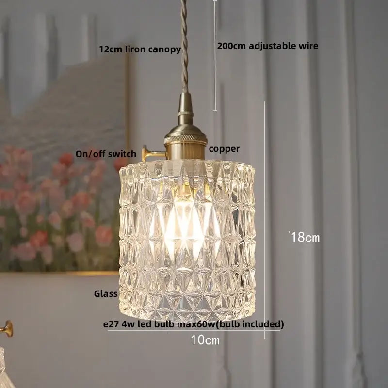 Modern olive green and copper glass led pendant lamp kitchen