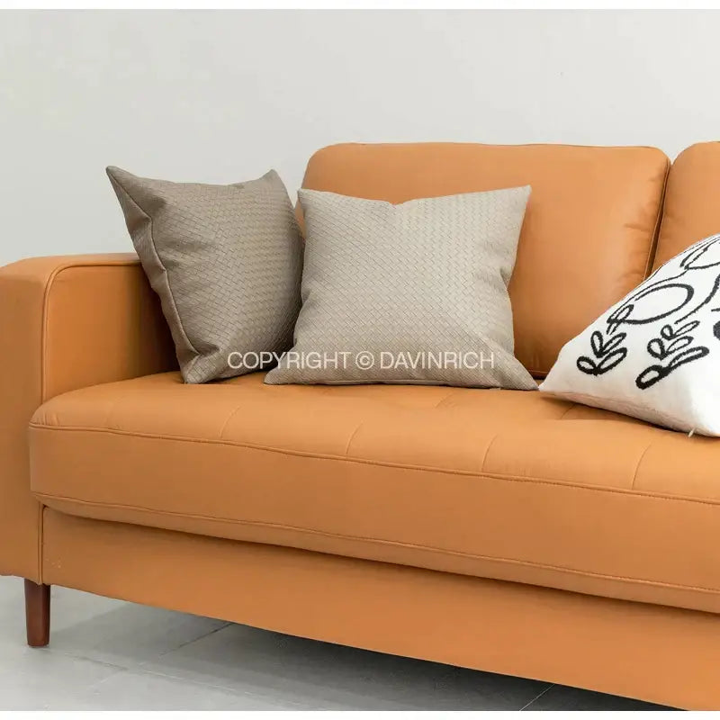Modern olive green geometric faux leather pillow cover living room