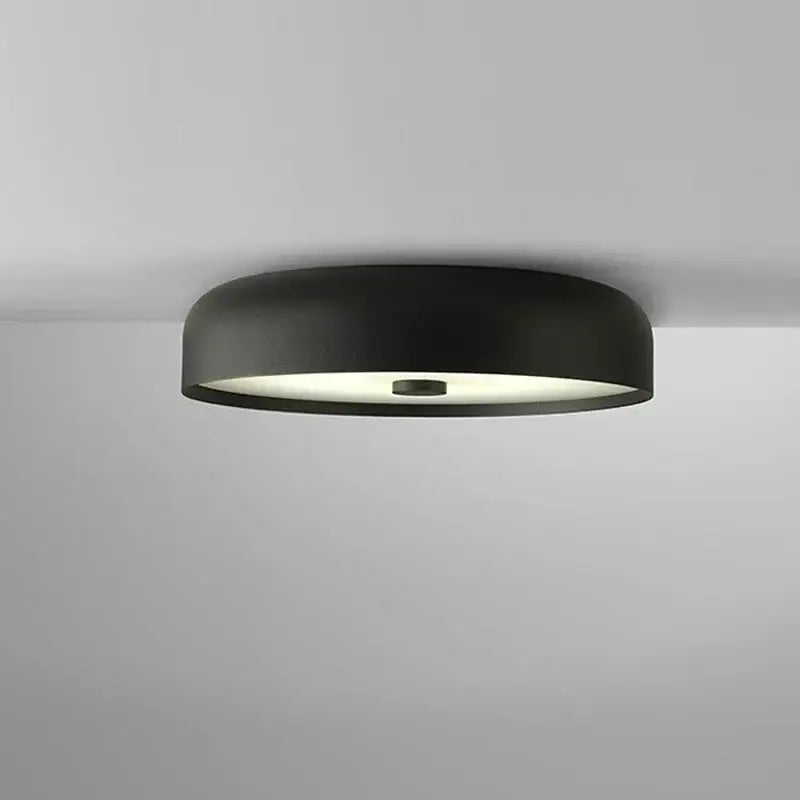 Modern orange and white bowl ceiling lamp for living room