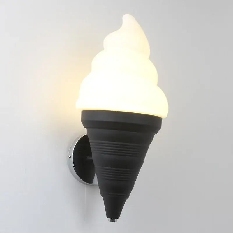 Modern orange ice cream led wall sconce kids bedroom light