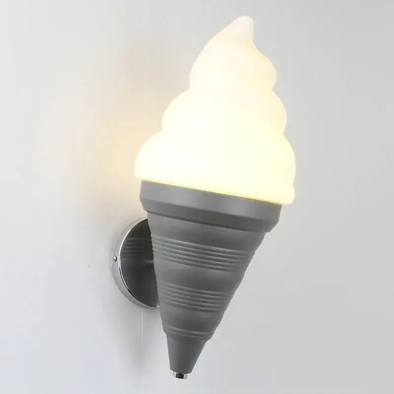 Modern orange ice cream led wall sconce kids bedroom light