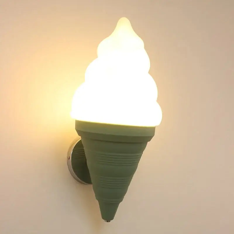 Modern orange ice cream led wall sconce kids bedroom light
