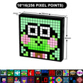Modern orange led pixel display screen gaming room decor