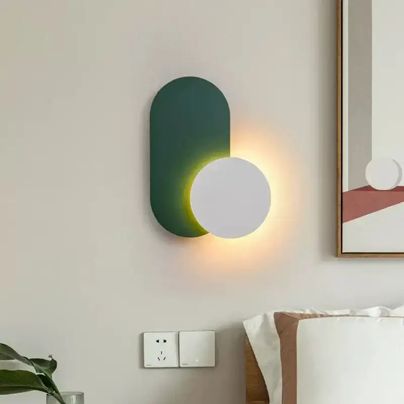 Modern orange & white decorbites led wall lights for living room