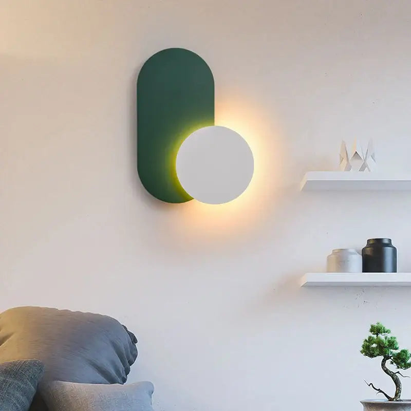Modern orange & white decorbites led wall lights for living room