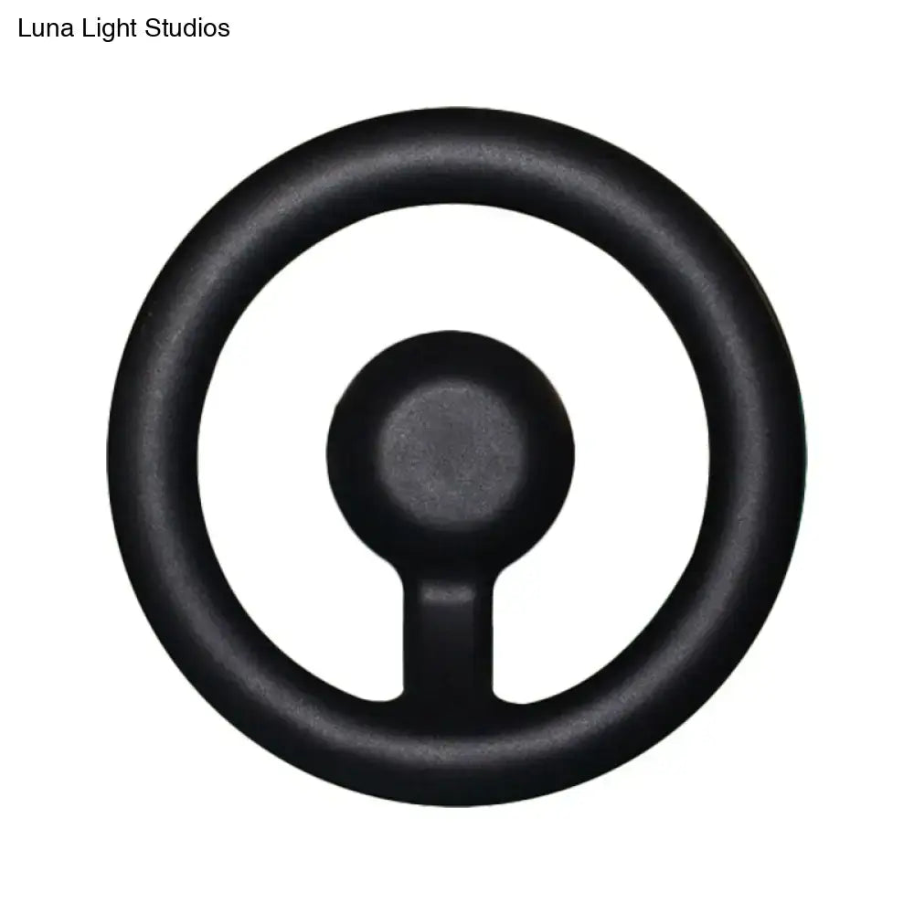Modern oval black & white led mirror bedroom wall light 110v-120v