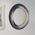 Modern oval black & white led mirror bedroom wall light 110v-120v