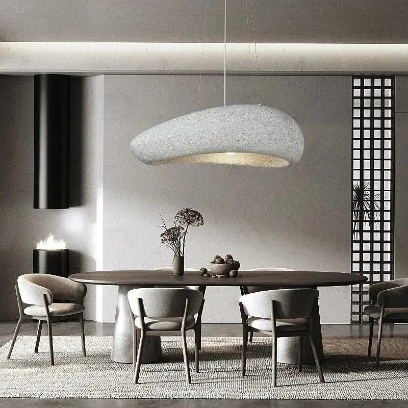 Modern oval gray and gold pendant lights dining room decorbites loft