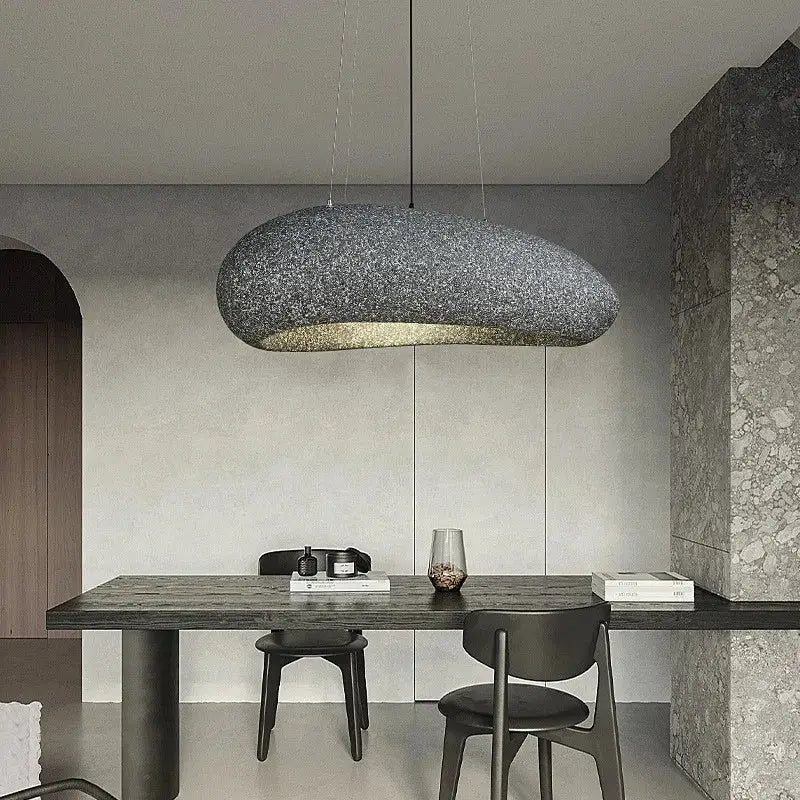 Modern oval gray and gold pendant lights dining room decorbites loft