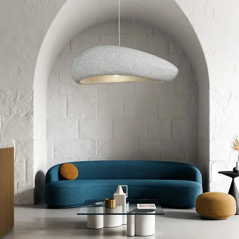 Modern oval gray and gold pendant lights dining room decorbites loft