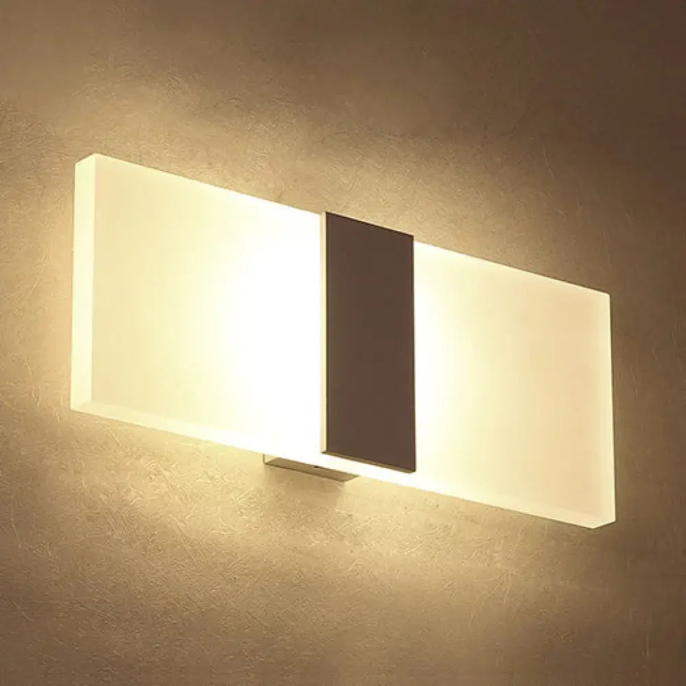 Modern oval rectangular convex led wall sconce bedroom light