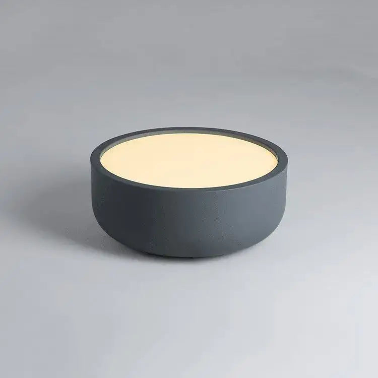 Modern pastel pink and teal circular led ceiling light bedroom