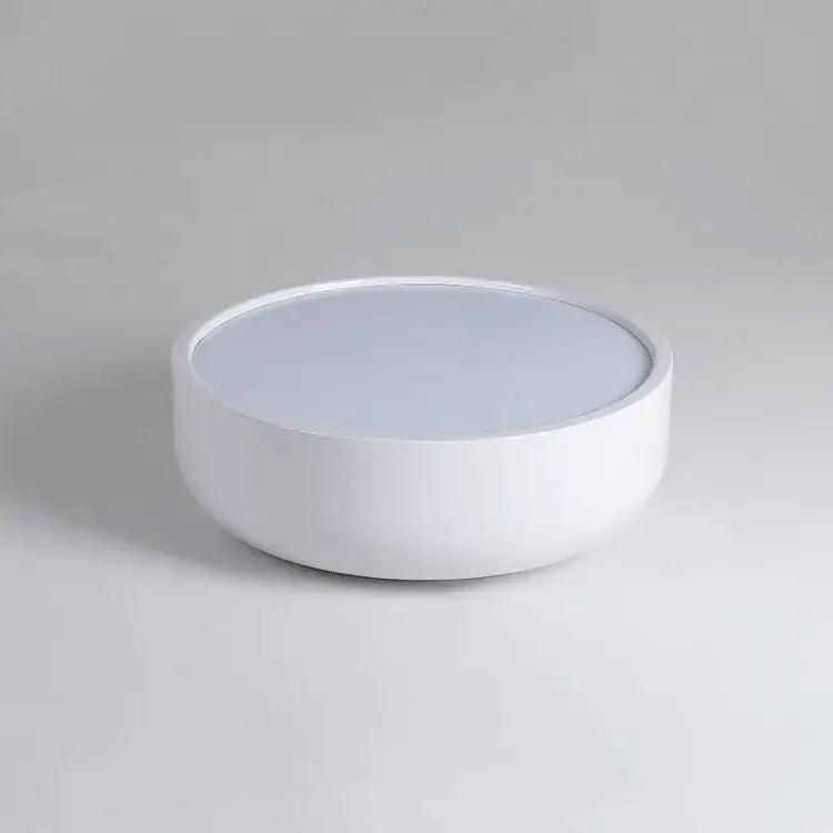 Modern pastel pink and teal circular led ceiling light bedroom