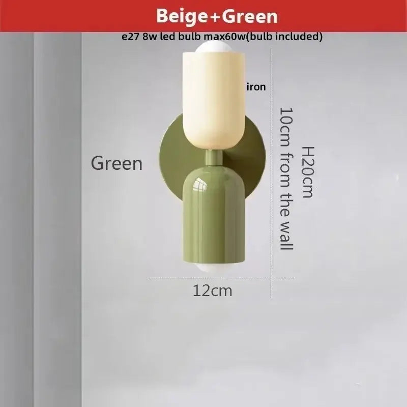Modern peach & cream led wall lights bedroom decorbites led wall