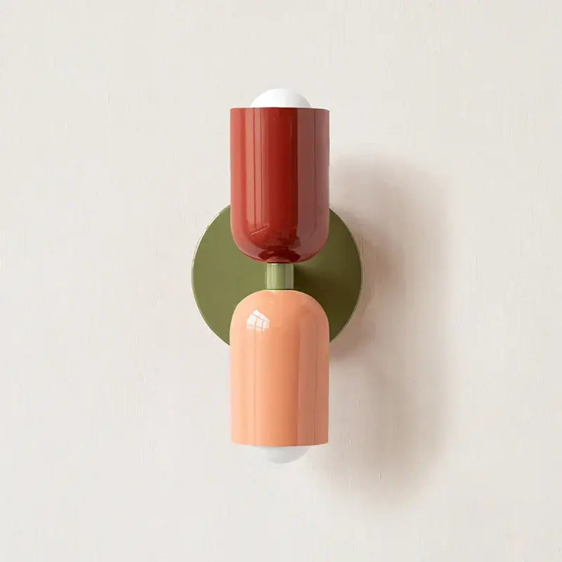 Modern peach & cream led wall lights bedroom decorbites led wall