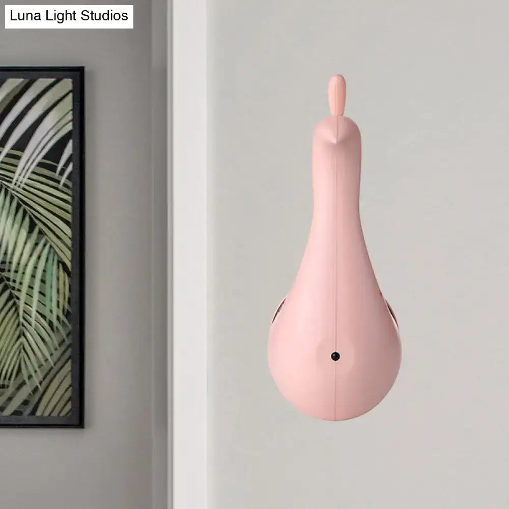 Modern peach peacock wall sconce bedroom rainbow projection light