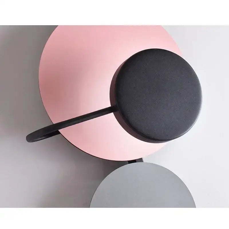 Modern pink silver & gold led wall lamp for bedroom decor