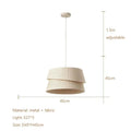 Modern pleated cream led ceiling chandelier for living room