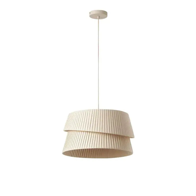 Modern pleated cream led ceiling chandelier for living room