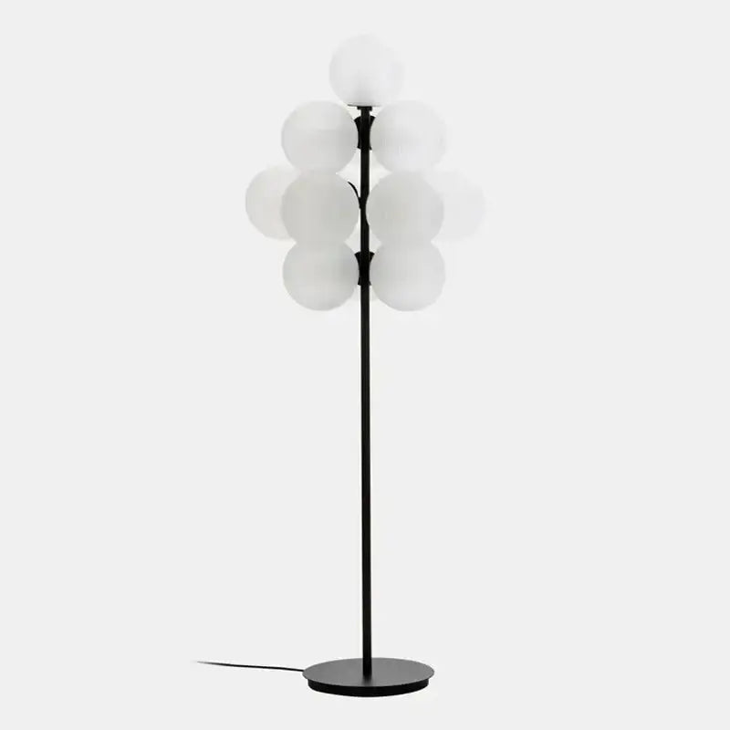 Modern purple decorbites glass bubble floor lamp for living room