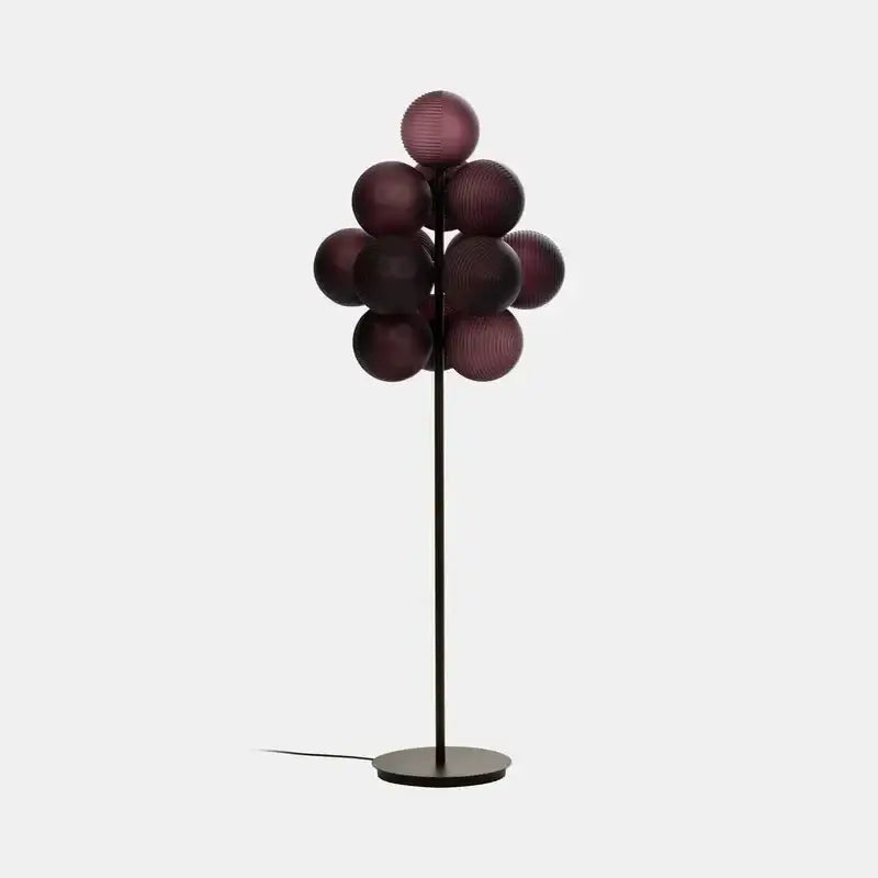 Modern purple decorbites glass bubble floor lamp for living room