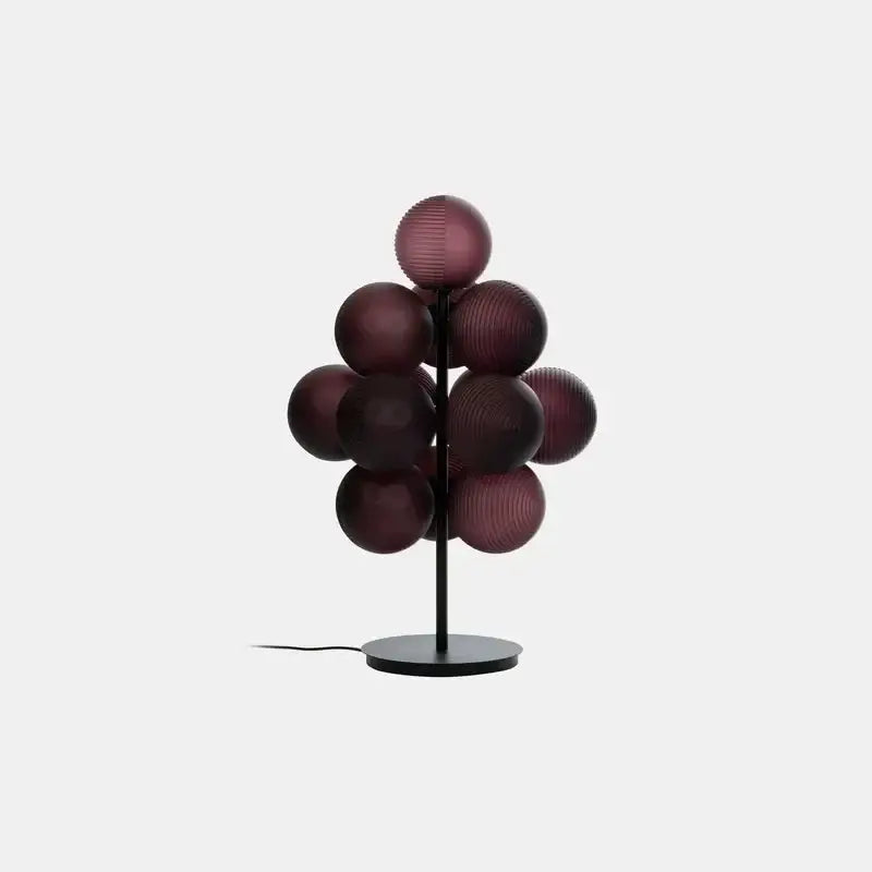 Modern purple decorbites glass bubble floor lamp for living room