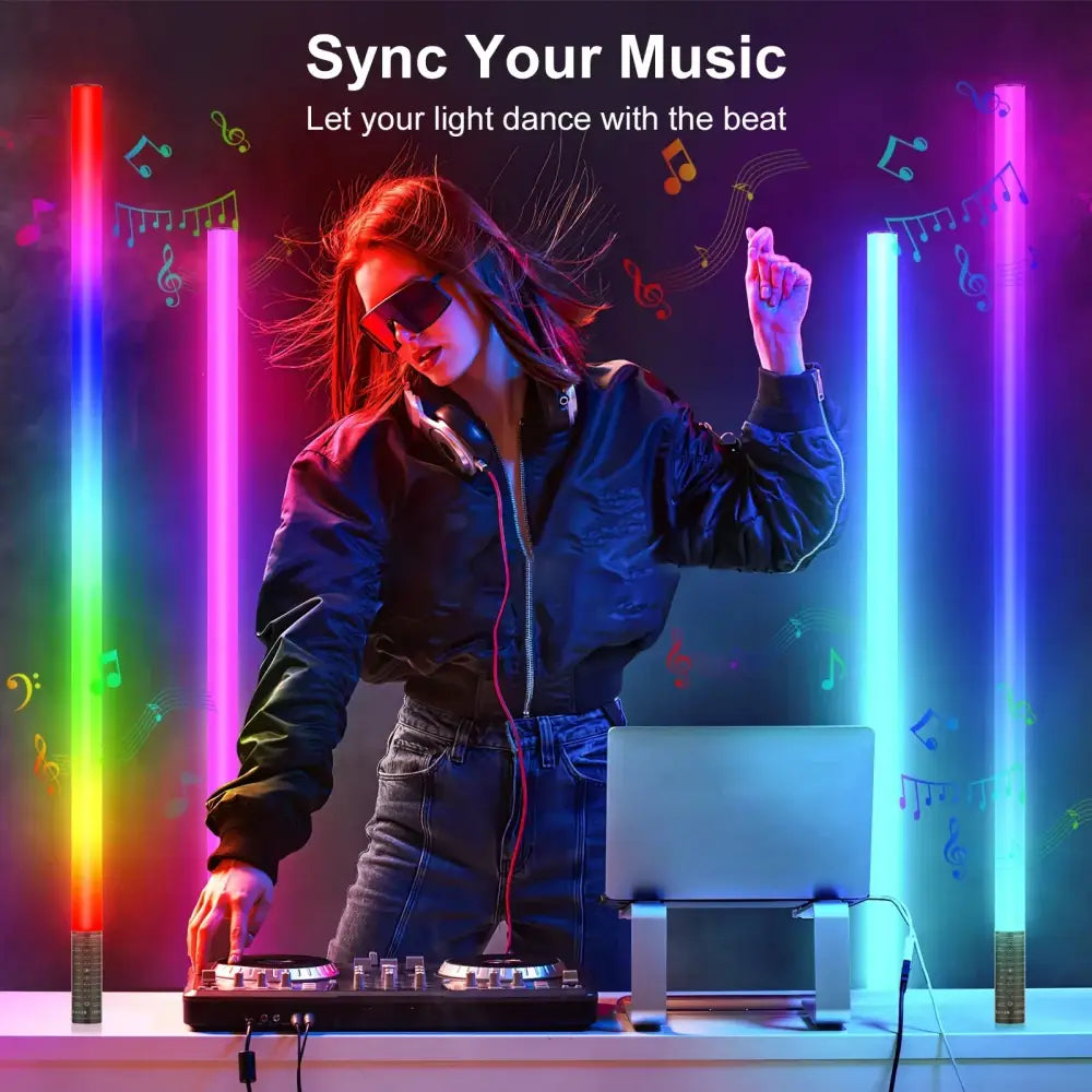 Modern rainbow rgb light stick – living room atmosphere lamp