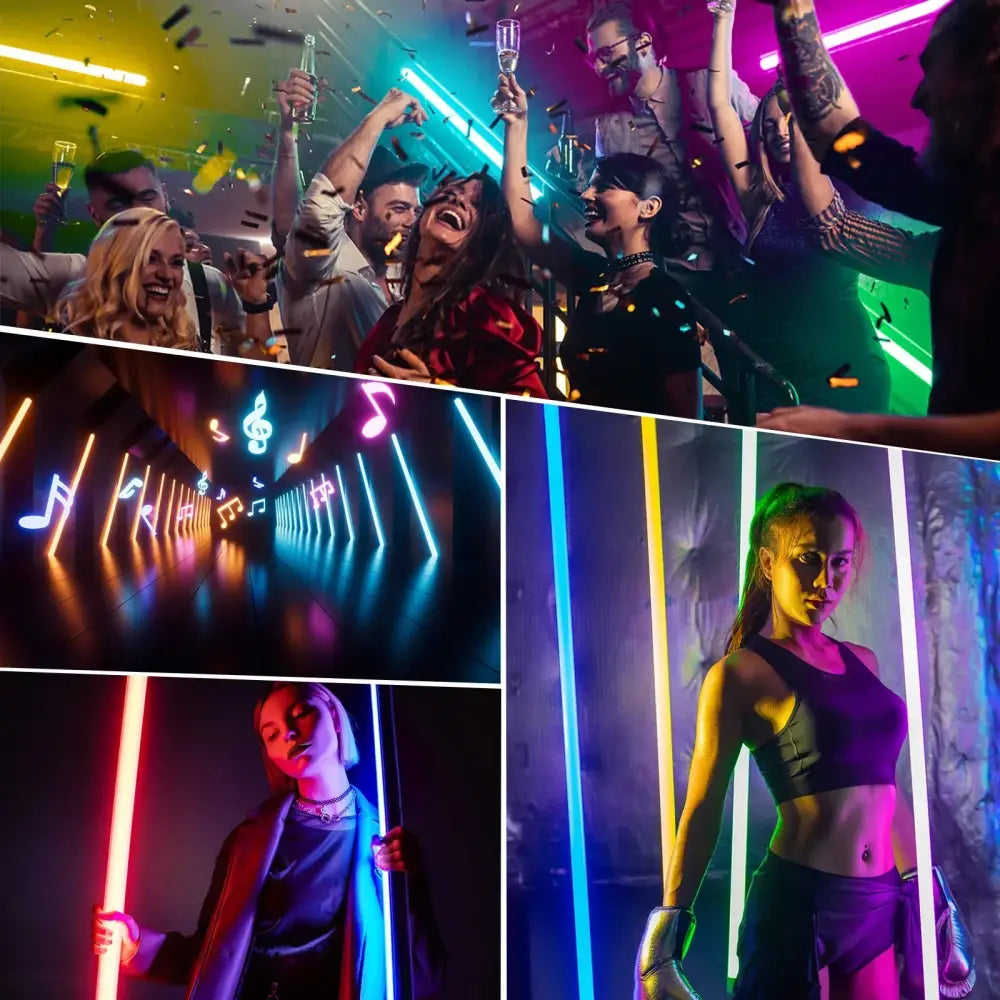 Modern rainbow rgb light stick – living room atmosphere lamp