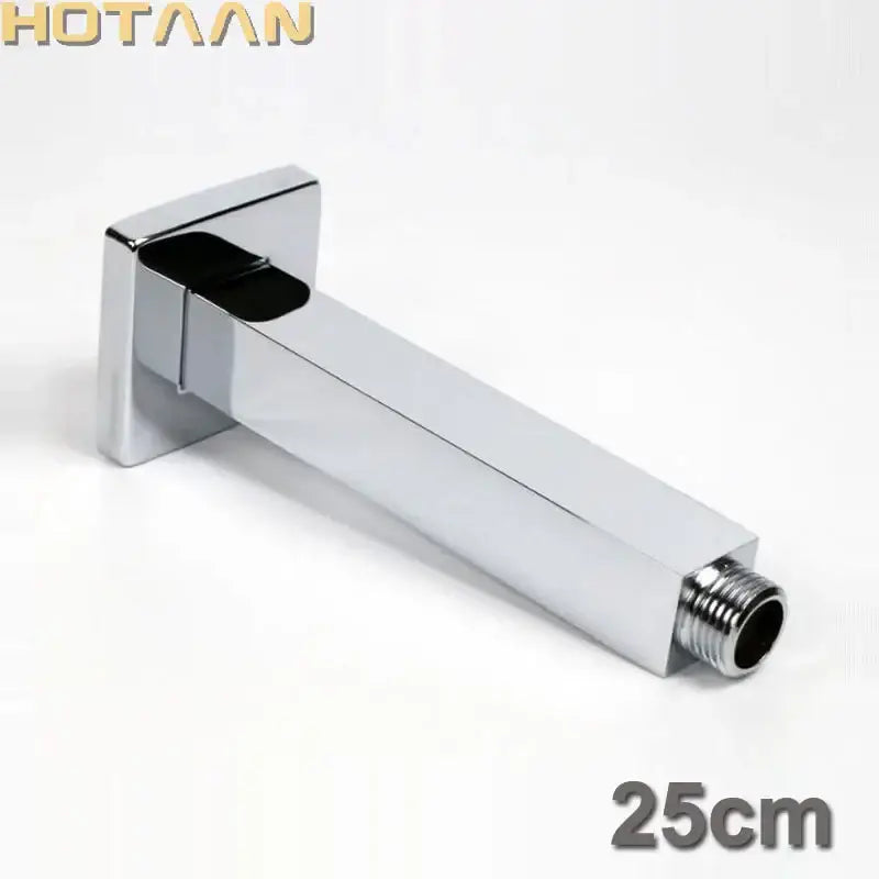 Modern rectangular chrome brass shower arm bathroom wall mount